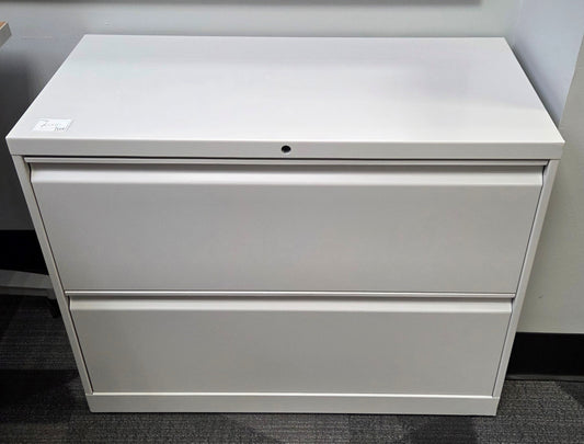 Pre-owned HON Flagship 2-Drawer Lateral File | 36"W x 18"D x 28"H | R-Pull Handles