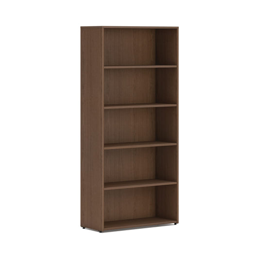 HON Mod Bookcase | 5 Shelves | 30"W x 13"D x 65"H | Sepia Walnut Finish