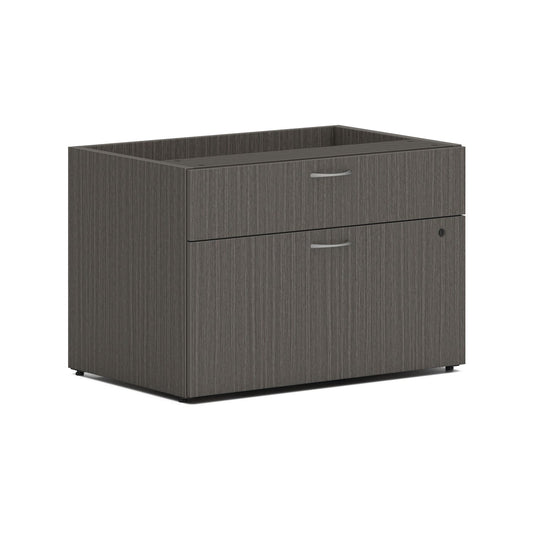 HON Mod Low Personal Credenza | 2 Drawers | 30"W | Slate Teak Finish