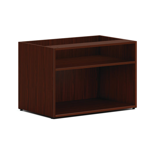 HON Mod Low Storage Credenza | Open | 30"W | Traditional Mahogany Finish