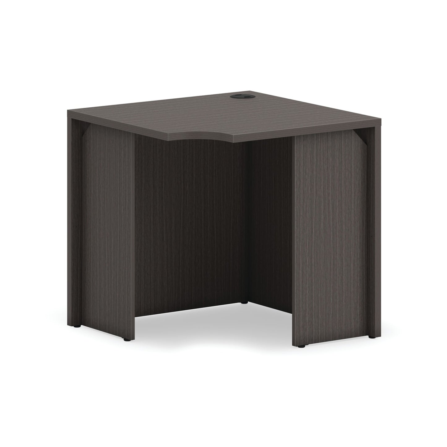 HON Mod Corner Desk Shell | 30"W | Slate Teak Finish