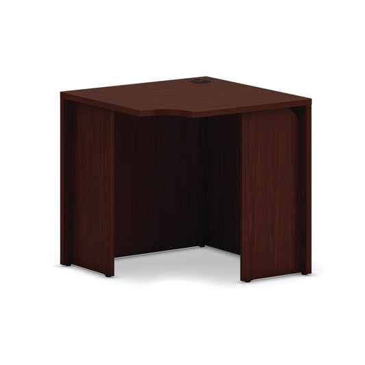 HON Mod Corner Desk Shell | 30"W | Traditional Mahogany Finish