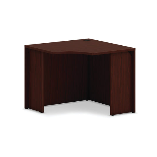 HON Mod Corner Desk Shell | 36"W | Traditional Mahogany Finish