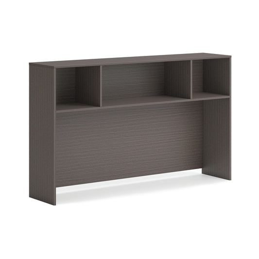 HON Mod Desk Hutch | No Doors | 66"W | Slate Teak Finish