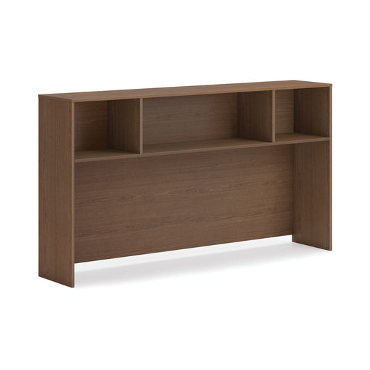 HON Mod Desk Hutch | No Doors | 72"W | Sepia Walnut Finish