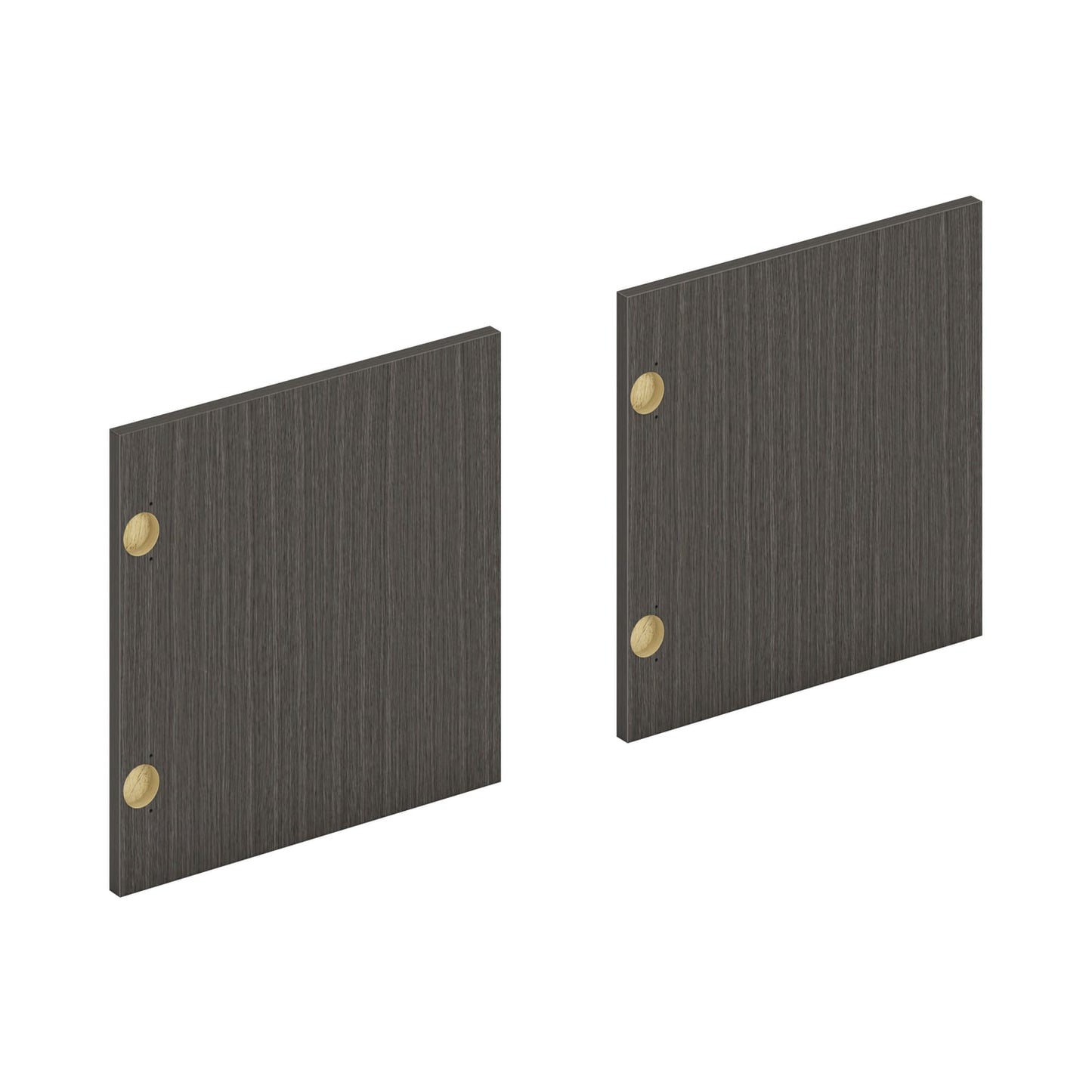 HON Mod Laminate Doors | Set of 2 | 60"W | Slate Teak Finish