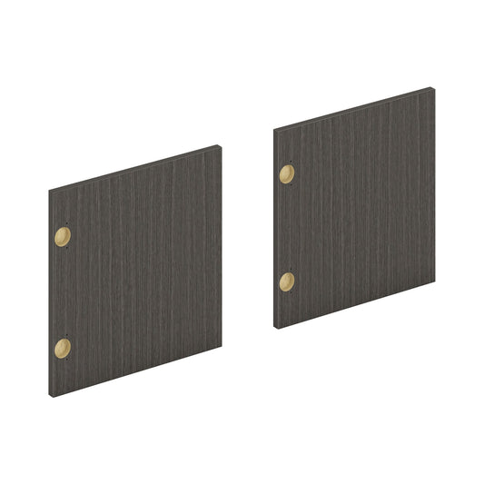 HON Mod Laminate Doors | Set of 2 | 60"W | Slate Teak Finish