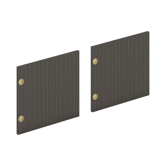 HON Mod Laminate Doors | Set of 2 | 66"W | Slate Teak Finish