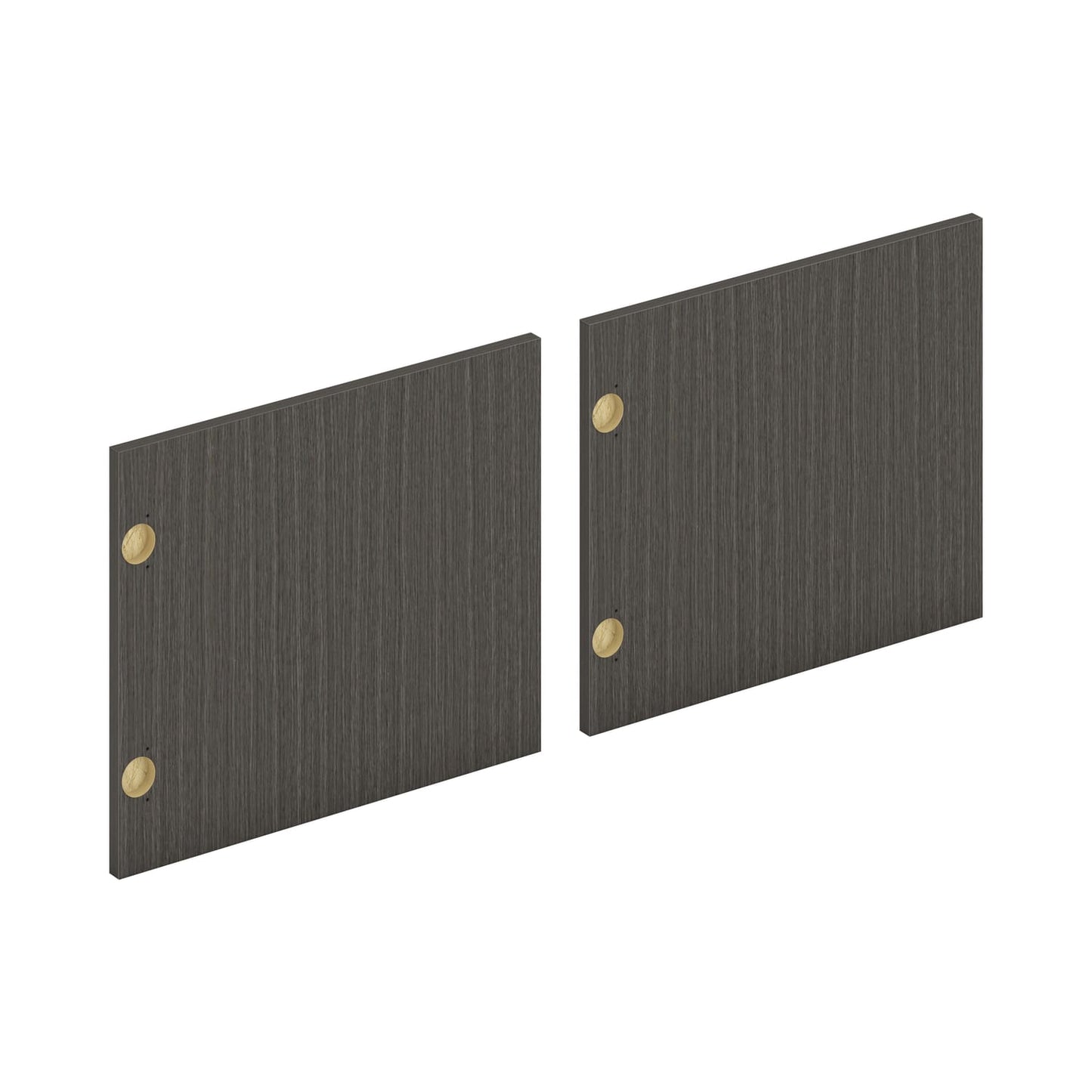 HON Mod Laminate Doors | Set of 2 | 72"W | Slate Teak Finish