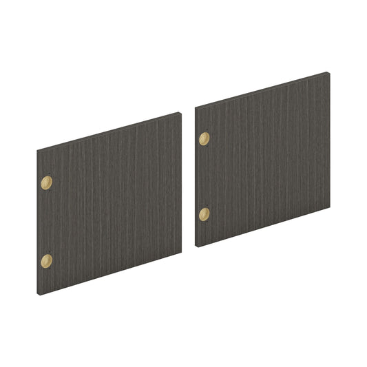 HON Mod Laminate Doors | Set of 2 | 72"W | Slate Teak Finish