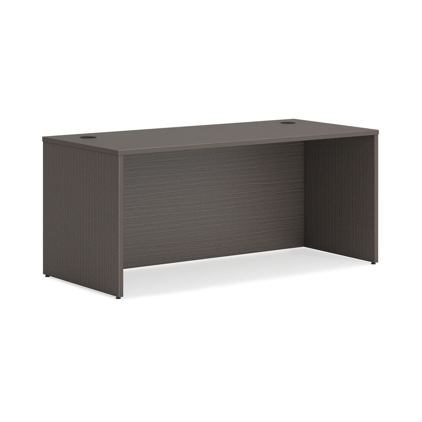HON Mod Desk Shell | 66"W x 30"D x 29"H | Slate Teak Finish
