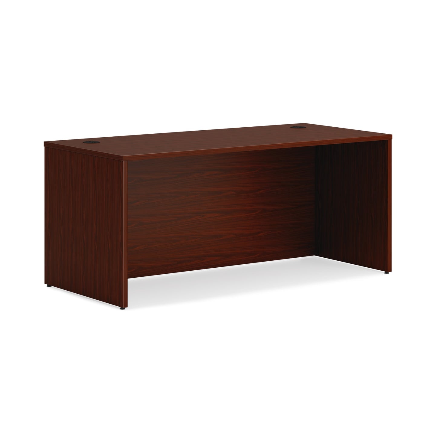HON Mod Desk Shell | 66"W x 30"D x 29"H | Traditional Mahogany Finish