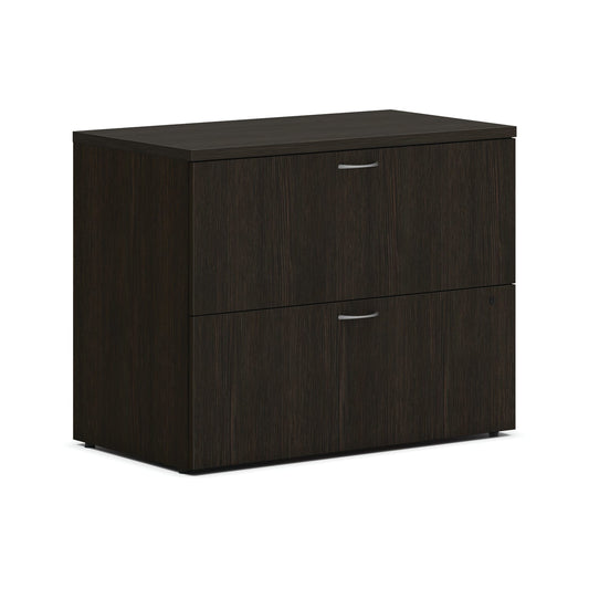 HON Mod Lateral File | 2 Drawers | Removable Top | 36"W x 20"D x 29"H | Java Oak Finish