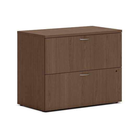 HON Mod Lateral File | 2 Drawers | Removable Top | 36"W x 20"D x 29"H | Sepia Walnut Finish