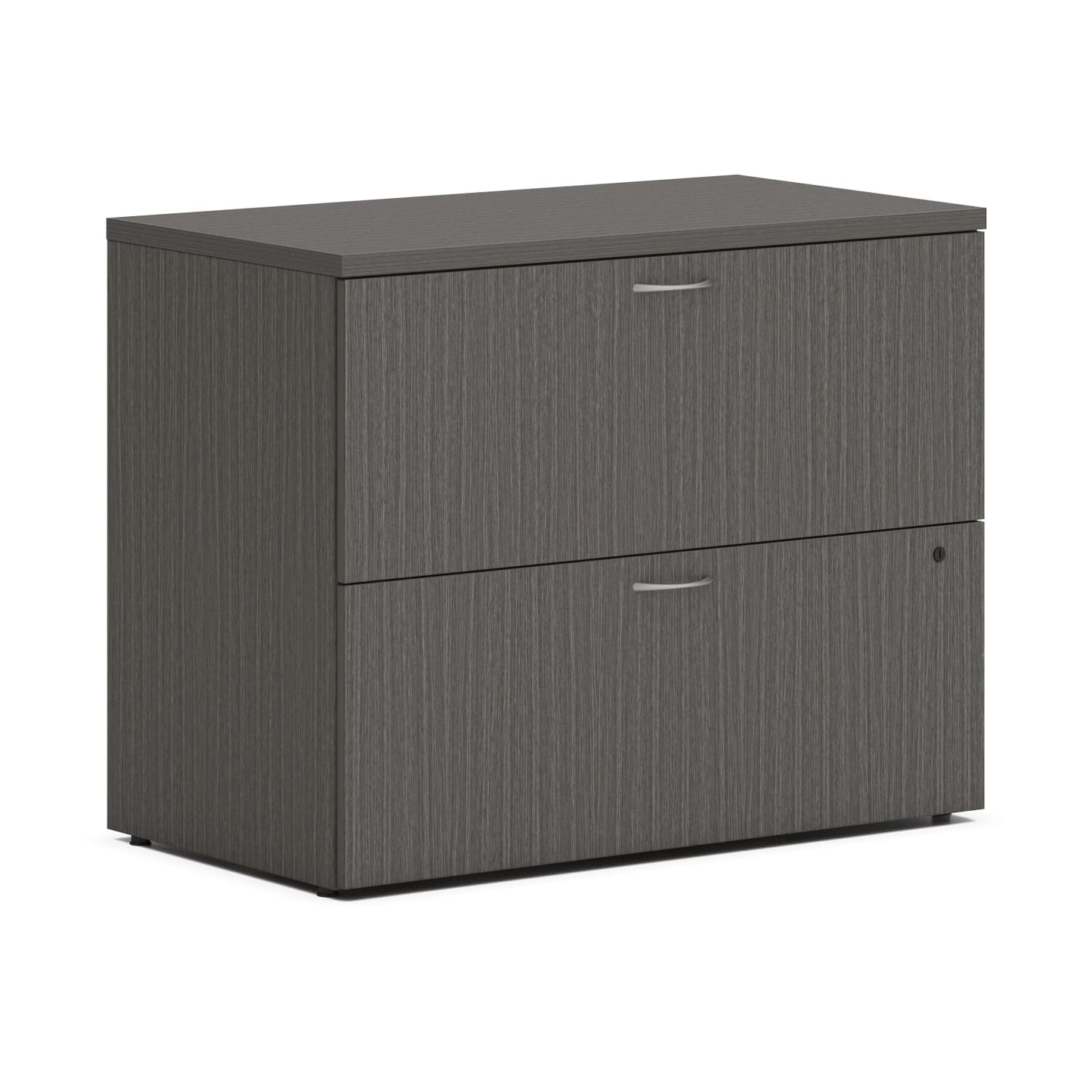 HON Mod Lateral File | 2 Drawers | Removable Top | 36"W x 20"D x 29"H | Slate Teak Finish