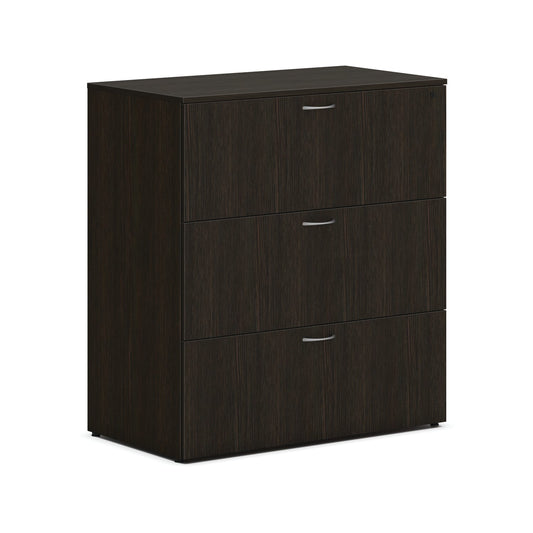 HON Mod Lateral File | 3 Drawers | Removable Top | 36"W | Java Oak Finish
