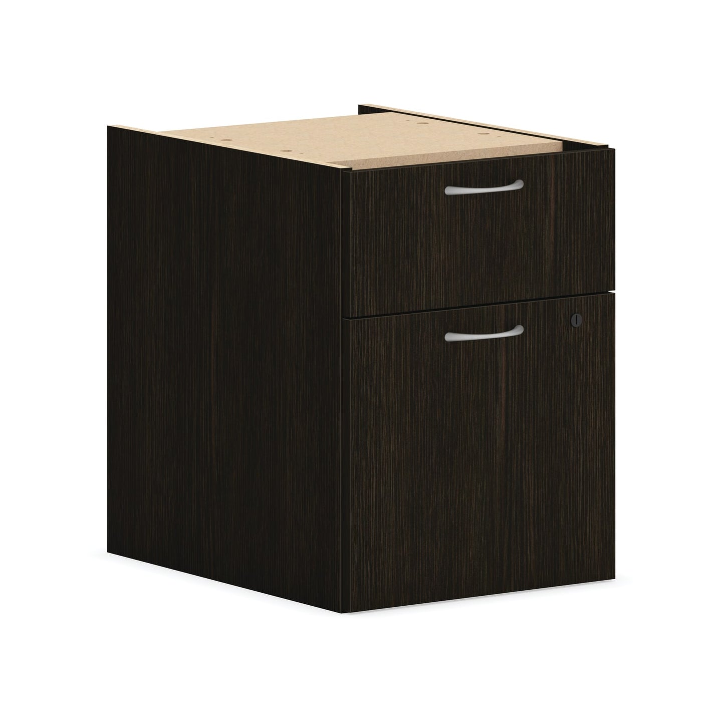 HON Mod Hanging Pedestal | 1 Box / 1 File Drawer | 15"W | Java Oak Finish