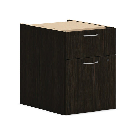 HON Mod Hanging Pedestal | 1 Box / 1 File Drawer | 15"W | Java Oak Finish