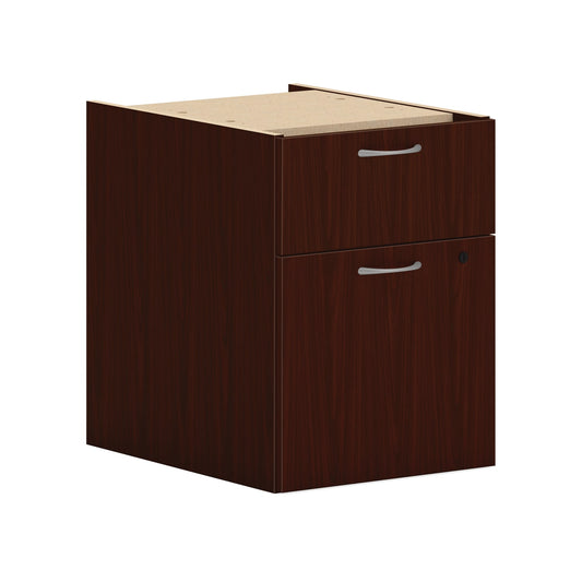 HON Mod Hanging Pedestal | 1 Box / 1 File Drawer | 15"W | Traditional Mahogany Finish