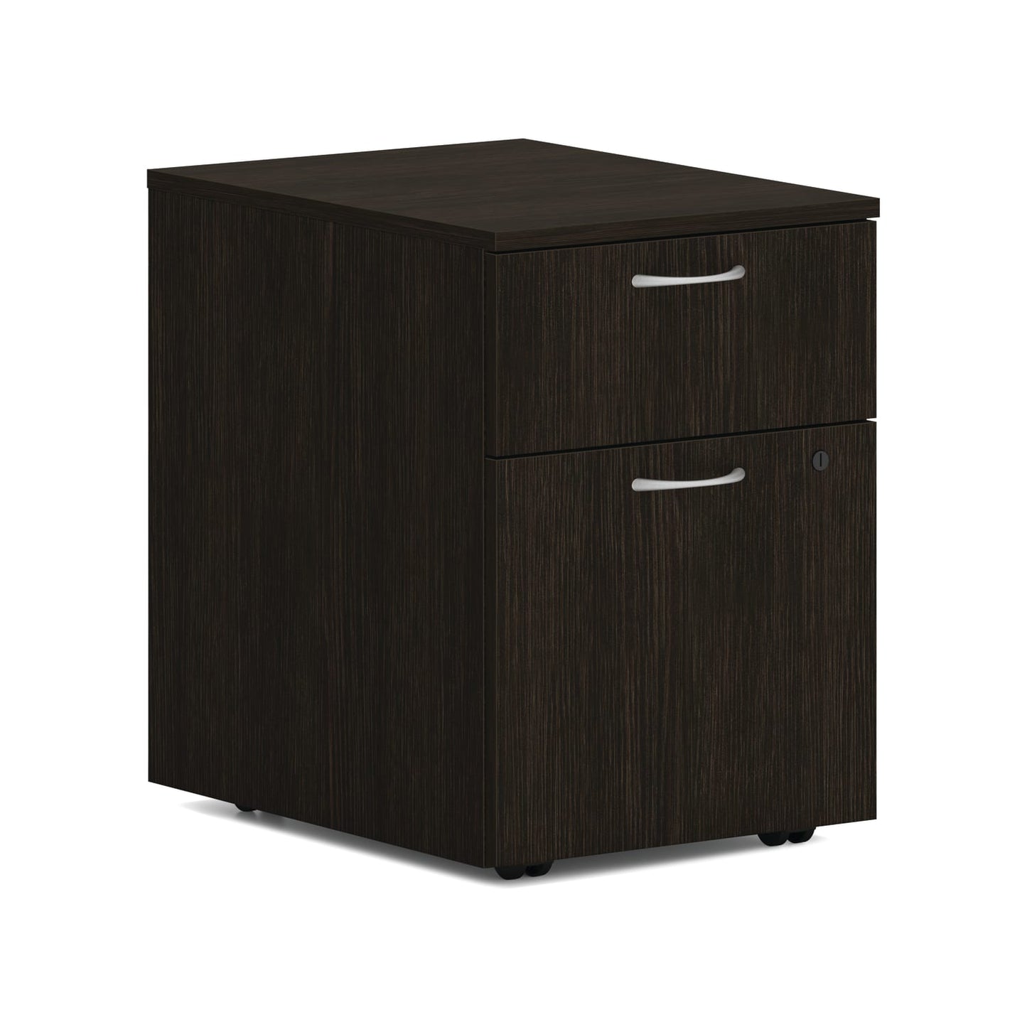 HON Mod Mobile Pedestal | 1 Box / 1 File Drawer | 15"W | Java Oak Finish