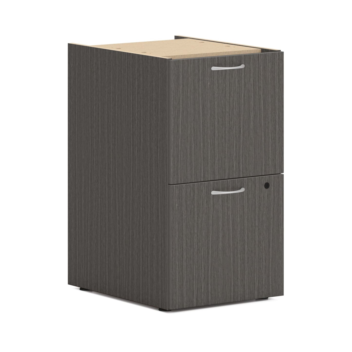 HON Mod Support Pedestal | 2 File Drawers | 15"W | Slate Teak Finish