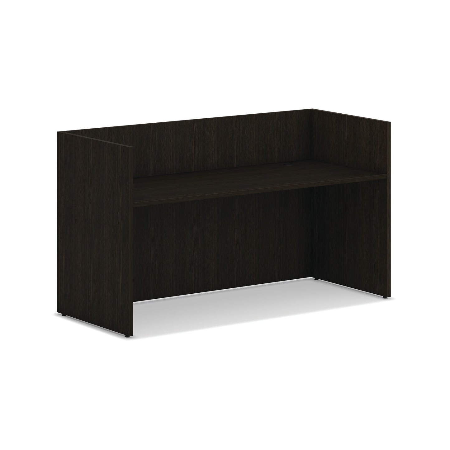 HON Mod Reception Desk Shell | 72"W | Java Oak Finish