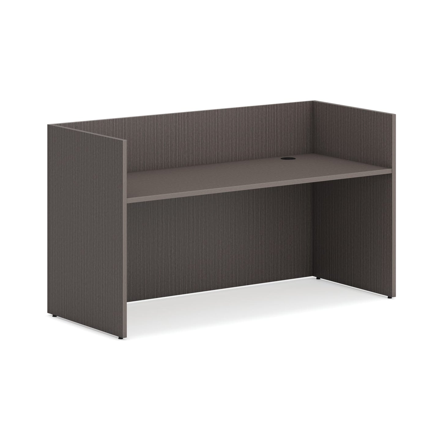 HON Mod Reception Desk Shell | 72"W | Slate Teak Finish