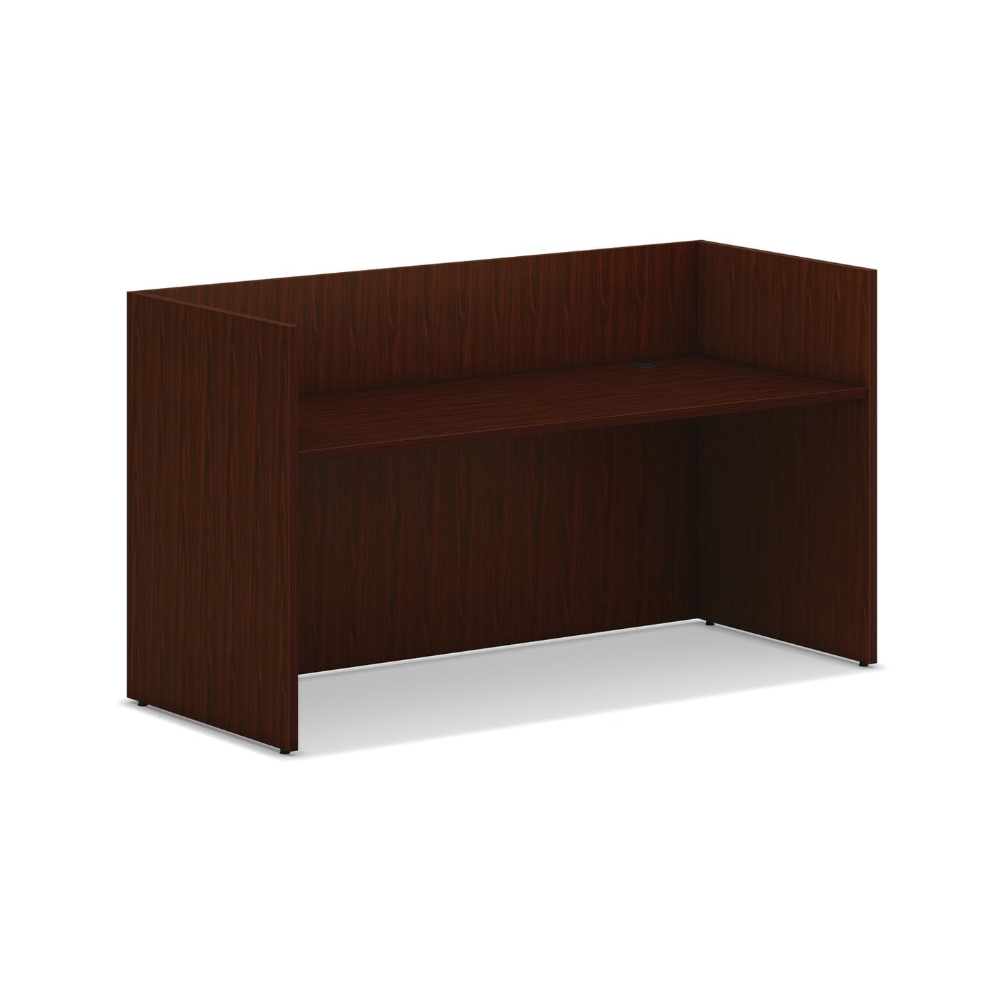 HON Mod Reception Desk Shell | 72"W | Traditional Mahogany Finish