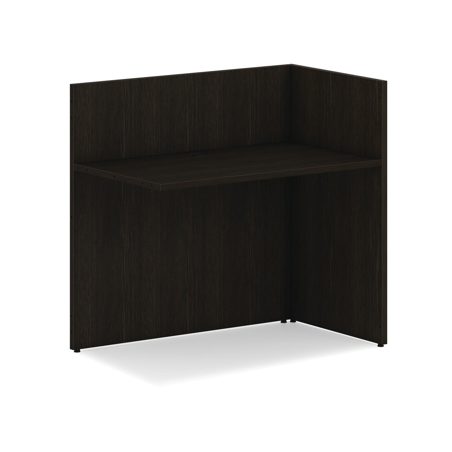 HON Mod Reception Desk Return | 42"W | Java Oak Finish