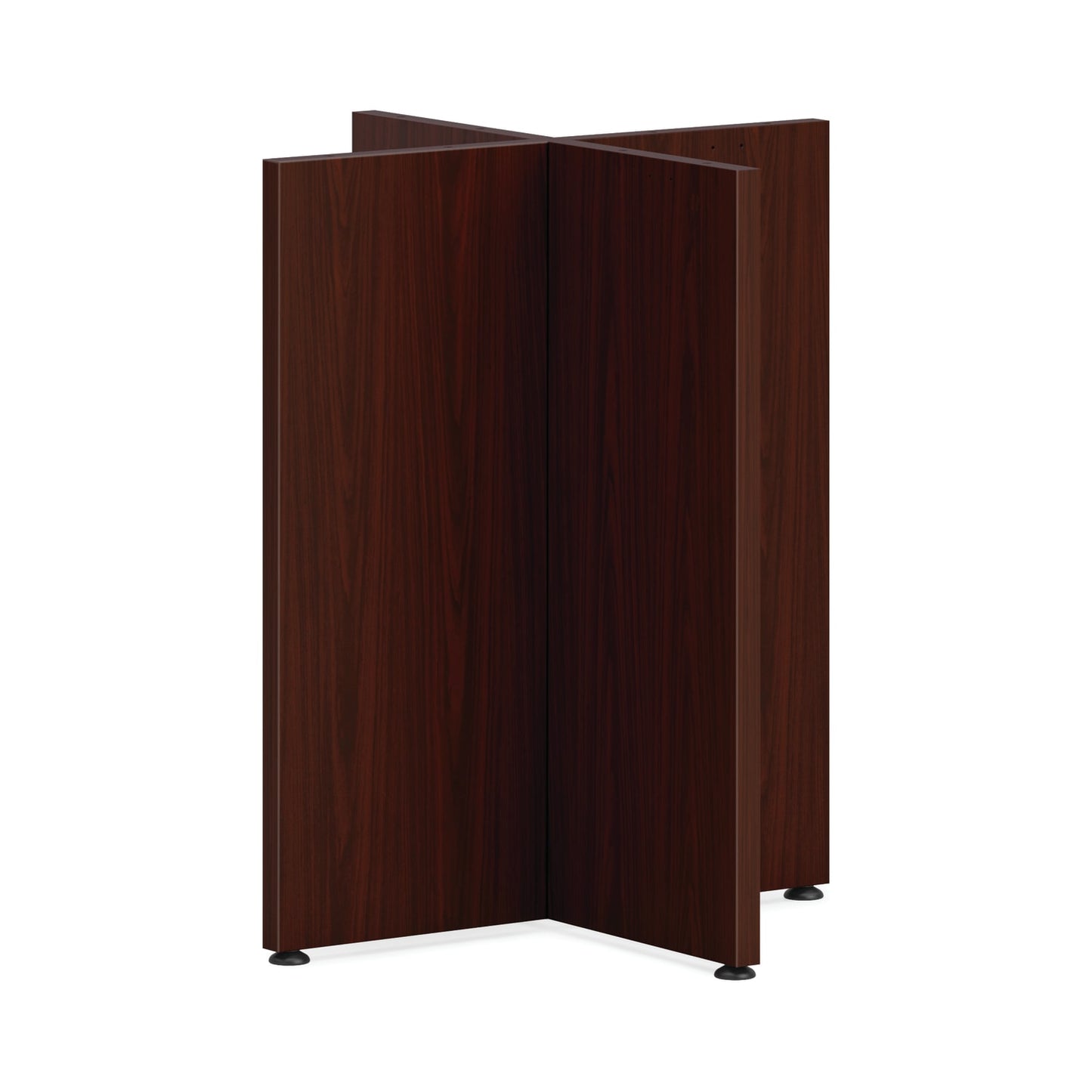 HON Mod X-Base for 36" Conference Table Top | Traditional Mahogany Finish
