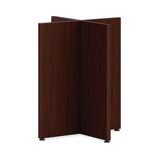 HON Mod X-Base for 36" Conference Table Top | Traditional Mahogany Finish