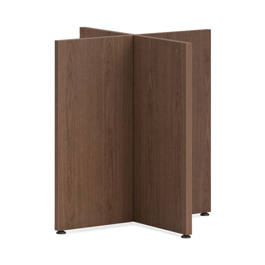HON Mod X-Base | For 42" Conference Table Top | Sepia Walnut Finish