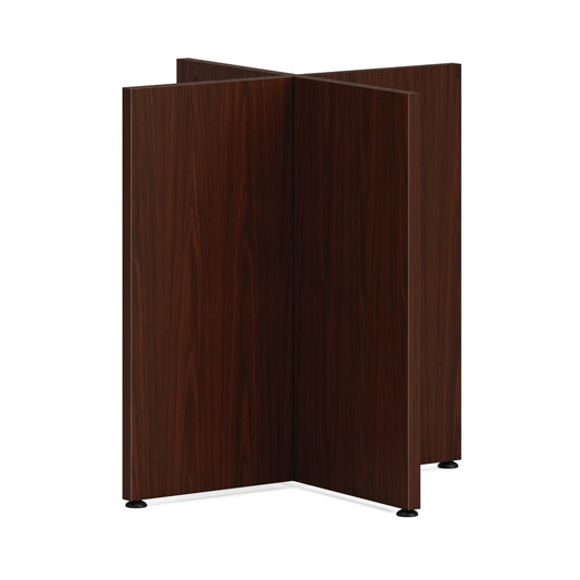 HON Mod X-Base | For 42" Conference Table Top | Traditional Mahogany Finish