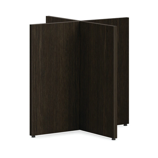 HON Mod X-Base | For 48" Conference Table Top | Java Oak Finish