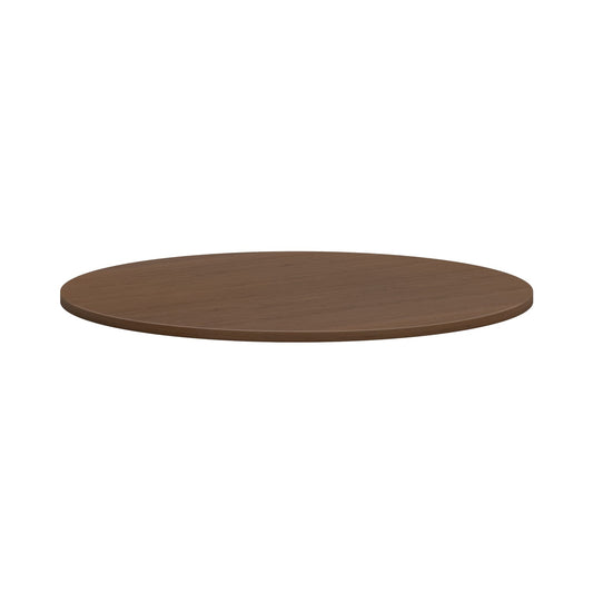 HON Mod Conference Table Top | Round | 48" | Sepia Walnut Finish For Use With HON X-Base