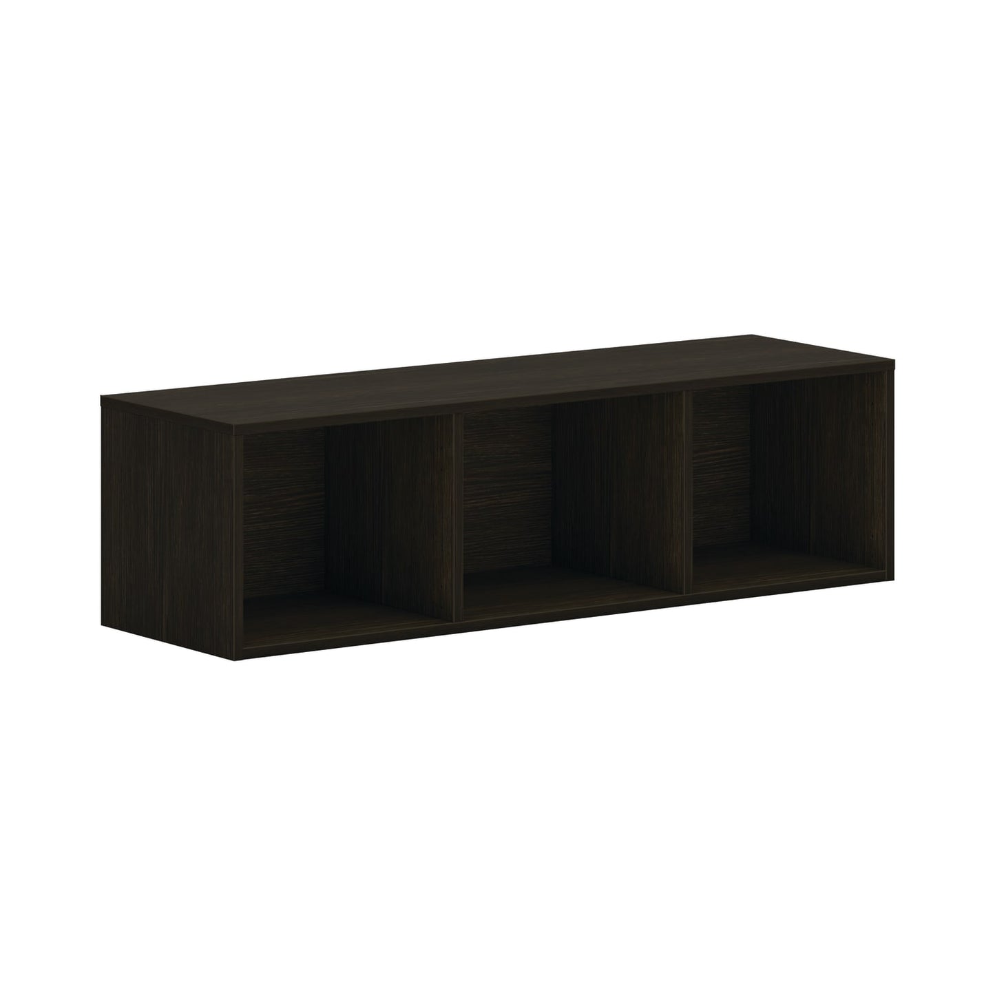 HON Mod Wall Mounted Storage | Open | 48"W | Java Oak Finish