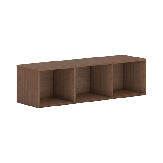 HON Mod Wall Mounted Storage | Open | 48"W | Sepia Walnut Finish