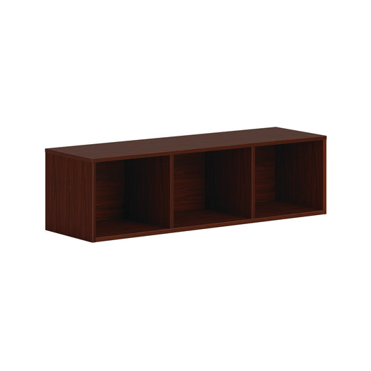 HON Mod Wall Mounted Storage | Open | 48"W | Traditional Mahogany Finish