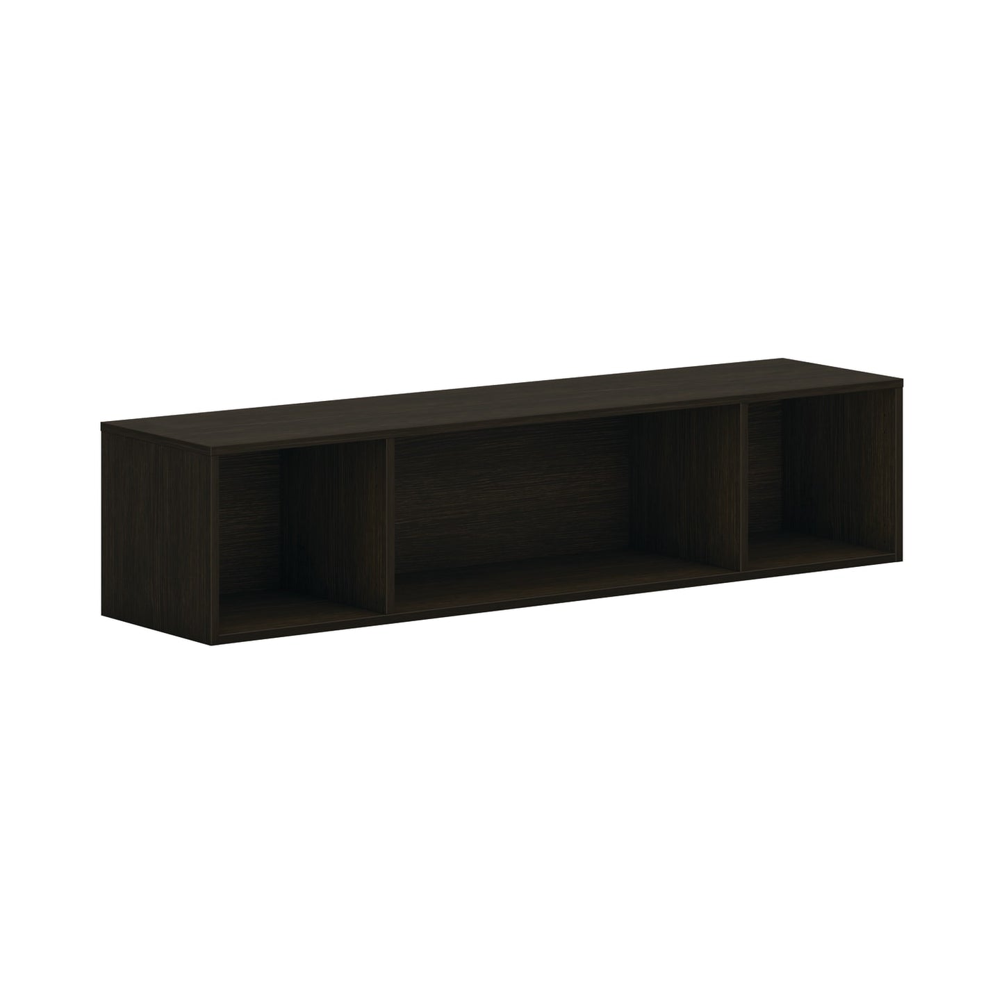 HON Mod Wall Mounted Storage | Open | 60"W | Java Oak Finish