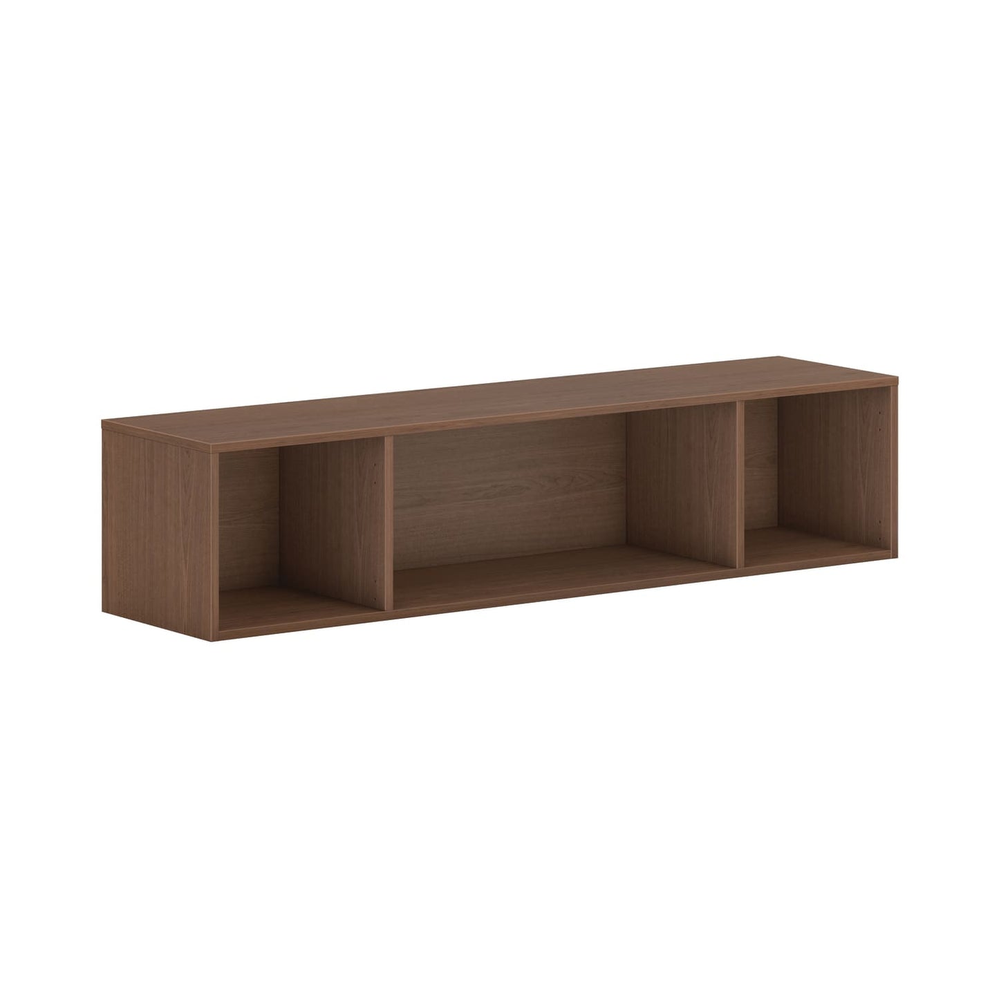 HON Mod Wall Mounted Storage | Open | 60"W | Sepia Walnut Finish