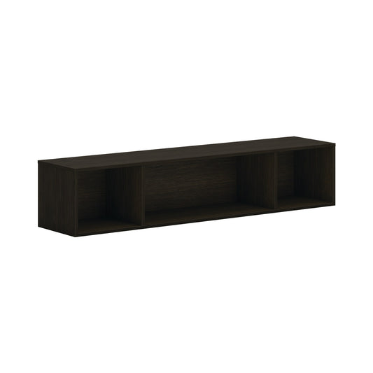 HON Mod Wall Mounted Storage | Open | 66"W | Java Oak Finish