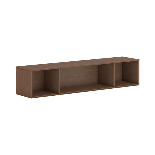 HON Mod Wall Mounted Storage | Open | 66"W | Sepia Walnut Finish