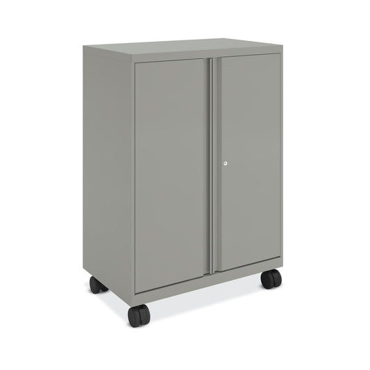 HON SmartLink Mobile Cabinet | Storage Bins | 18′′D x 30′′W x 42-1∕4′′H | Platinum Metallic Finish