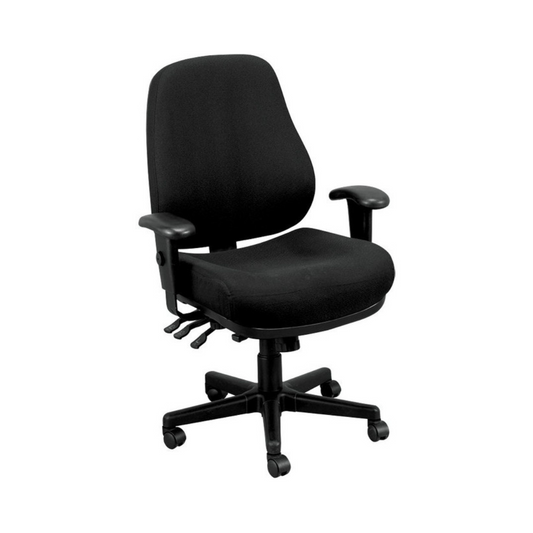 Eurotech 24/7 Task Chair, Multi-Function Black Fabric