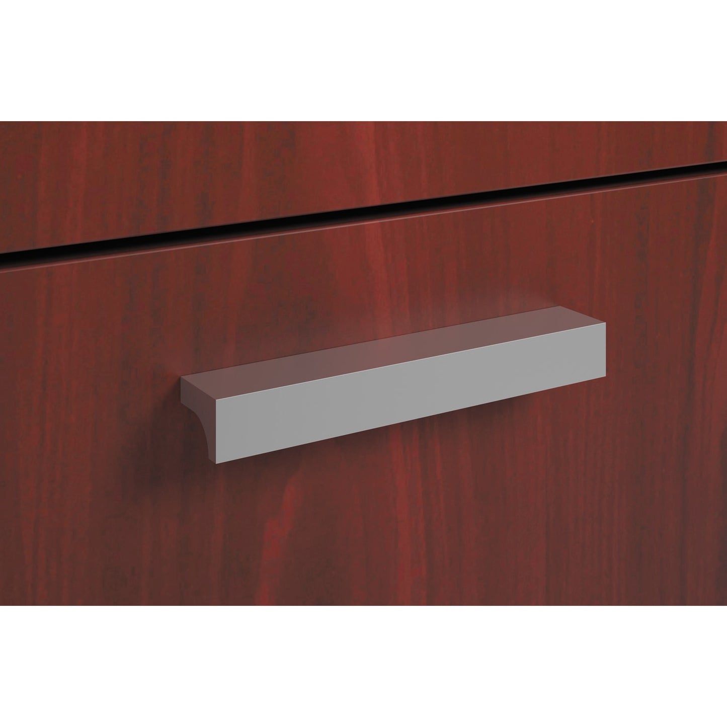 HON Mod Series Field Installed Contemporary Pull | Silver | 2-Pack