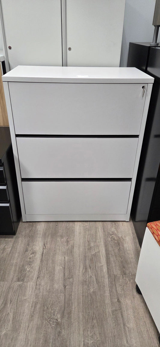 HON 10500 Series 3-Drawer Lateral File – 36"W x 20"D x 45.5"H, Loft Finish