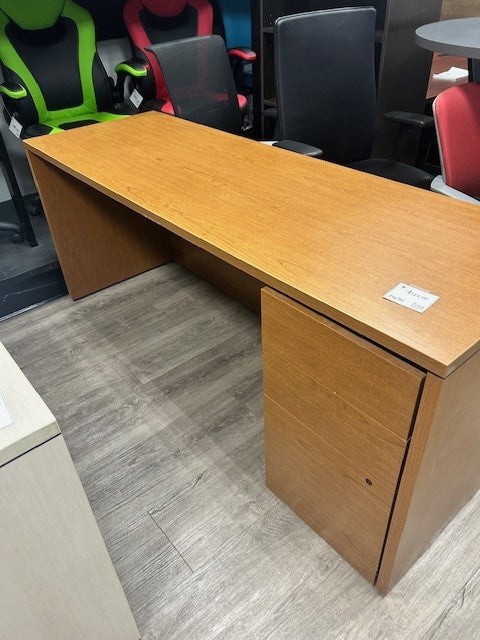 Pre-owned 24x72 Single Ped Desk