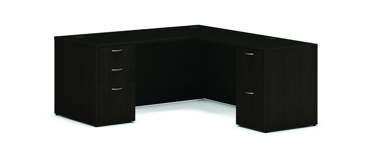 HON Mod L-Station | 2 Box Drawers / 3 File Drawers | 66"W x 30"D