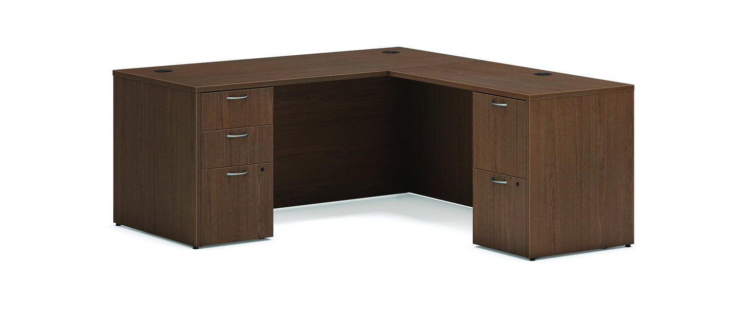 HON Mod L-Station | 2 Box Drawers / 3 File Drawers | 66"W x 30"D