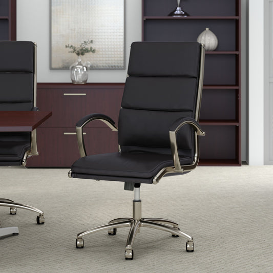 Bush Business Furniture Modelo High Back Leather Executive Office Chair